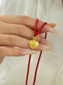 中國黃金CHINA GOLD平安鎖寶寶黃金項鏈嬰兒足金滿(mǎn)月周歲生日六一兒童節禮物送孩子 京速達-足金吉祥如意平安鎖項鏈 曬單實(shí)拍圖