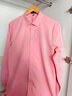 杉杉【牛津紡DP免燙】長(cháng)袖襯衫男純棉休閑商務(wù)全棉抗皺高端襯衣 粉色 40 曬單實(shí)拍圖