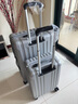 新秀麗（Samsonite）行李箱20英寸+28英寸拉桿箱子母套裝箱旅行密碼箱NX0銀色 曬單實拍圖