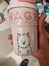 霸王茶姬（CHAGEE）雙飲保溫杯咖啡杯保冷隨行水杯子便攜316不銹鋼萌寵泡泡杯西高地 曬單實拍圖