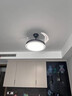 隱形帶風(fēng)扇燈吊扇燈吸頂家用客廳餐廳臥室電扇吊燈中山燈具 吊桿42寸96瓦普瑞光/遙控三色 曬單實(shí)拍圖