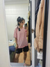 喬丹運(yùn)動(dòng)套裝女裝2025夏季新款透氣寬松短袖短褲跑步瑜伽休閑服兩件套 花蜜粉+黑色(速干) M/170 曬單實(shí)拍圖
