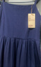 無(wú)印良品（MUJI） 女式 強(qiáng)捻 吊帶連衣裙 女裝裙子夏季純棉全棉 BC2IKC4S 藏青色 M 160/84A 曬單實(shí)拍圖