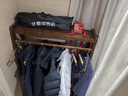 Mamorino德國品牌純實木掛衣架落地臥室家用衣帽架現(xiàn)代簡約收納晾衣置物架 胡桃色90cm 曬單實拍圖