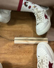 ZUOSAISI品牌小白鞋女平底百搭休閑鞋女2025秋季新品女鞋時(shí)尚星星鞋子女 米白色 35 曬單實(shí)拍圖