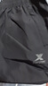 特步（XTEP）特步七分褲男夏季薄款冰絲速干褲子品牌大碼寬松男士直筒運動褲男 正黑色【梭織七分褲 口袋拉鏈】 2XL 曬單實拍圖