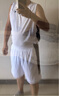 安踏速干運(yùn)動(dòng)套裝丨籃球比賽訓(xùn)練服男士夏季新款吸濕透氣純色背心短褲 曬單實(shí)拍圖