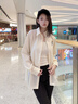 雪中飛防曬襯衫外套女春季2025新款女士防紫外線小個(gè)子冰絲涼感襯衣PC 黃色678F （熊仔口袋） L (165/88A) 曬單實(shí)拍圖
