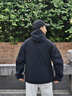駱駝黃山聯(lián)名峰殼夾克休閑外套連帽情侶款 M15CA30137 幻影黑-男款 XL 曬單實拍圖