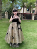 思妙星女童禮服輕奢小眾高端鋼琴演奏小提琴主持人管樂(lè)團(tuán)合唱指揮演出服 夜影蝶舞 140 曬單實(shí)拍圖