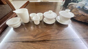 元青佳盛整套功夫茶具中國(guó)白羊脂玉瓷陶瓷茶具套裝蓋碗公杯茶漏三件套 曬單實(shí)拍圖