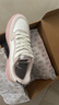 鴻星爾克小白鞋女春季新款輕便百搭厚底運動(dòng)鞋學(xué)生休閑鞋女 微晶白/粉刷灰 37 曬單實(shí)拍圖