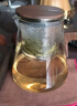 邦田（Bonston）磁吸玻璃內(nèi)膽飄逸杯一鍵過濾泡茶壺茶水分離懶人簡易可拆洗茶具 胡桃木 800ml 曬單實拍圖