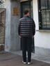 高梵黑金鵝絨服小黑金5.0立領(lǐng)百搭2025年新款男士短外套 黑色 XL 曬單實拍圖