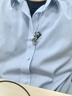 銘揚飾海 925銀恐龍化石項鏈男士霸氣復古個性小眾高級感嘻哈潮流配飾吊墜 銀吊墜+鋼鏈（60CM）-預售 曬單實拍圖