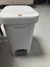 佳幫手腳踏垃圾桶10.4L家用腳踩+手按雙開蓋廚房衛(wèi)生間廁所客廳臥室?guī)w 曬單實拍圖