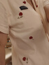 浪莎睡衣女夏季100%純棉抗菌自帶胸墊開衫短袖套裝可外穿家居服兩件套 曬單實拍圖