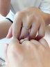 BOEAY一克拉莫桑鉆石純銀戒指女款情侶對(duì)戒求婚鉆戒男士結(jié)婚戒指鐘久久 【鉆戒禮盒】免費(fèi)刻字 曬單實(shí)拍圖