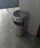 金綠士 室內(nèi)不銹鋼帶煙灰缸煙頭垃圾桶 酒店大堂商場(chǎng)大廳單位辦公樓電梯口走廊過(guò)道煙灰柱 銀色 曬單實(shí)拍圖