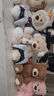名創(chuàng)優(yōu)品（MINISO）吉福特熊乖乖坐姿毛絨公仔玩具玩偶抱枕小熊娃娃生日禮物女 棕色 曬單實拍圖
