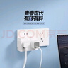 公牛（BULL）轉(zhuǎn)換插頭/一轉(zhuǎn)二插座/無線轉(zhuǎn)換插座/電源轉(zhuǎn)換器 適用于臥室廚房 2位分控開關(guān)插座 晨霧白 GN-Z9323 曬單實拍圖