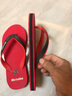 潮韻月十字拖鞋男款人字拖男原裝女人字拖外穿耐磨男士夾趾防摔沙灘 紅色 39 曬單實(shí)拍圖