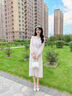 Ehangy奢侈高端品牌高跟鞋女細跟水晶單鞋一字扣帶涼鞋七夕情人節(jié)禮物 香檳色【精美禮盒】 6.5cm 37 【免費刻字/賀卡】 【標準碼】 曬單實拍圖
