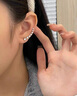 伊燦日韓輕奢鋯石耳釘女小眾設(shè)計(jì)高級(jí)感耳環(huán)2025新款爆款氣質(zhì)個(gè)性耳飾 日韓輕奢鋯石耳釘女 曬單實(shí)拍圖