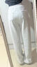 鉑吶苓運動褲女美式2025新款春季衛(wèi)褲高腰直筒休閑百搭顯瘦遮肉闊腿褲 美式運動褲【白灰色】常規(guī)款 L 【105-115斤】 曬單實拍圖