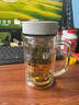 樂扣樂扣（LOCK&LOCK）女式上班族水杯2025新款高顏值雙層玻璃杯帶把手茶水分離泡茶杯子 350ml白色面包把手雙層玻璃杯 曬單實拍圖