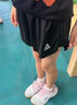 優(yōu)優(yōu)1點（Yoyo one）女童運動短褲兒童夏季外穿訓(xùn)練防走光白色速干褲子套裝女大童網(wǎng)球 18456黑色 160 160cm 曬單實拍圖