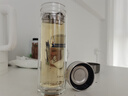 富光抗菌玻璃杯 雙層高硼硅泡茶杯子 茶水分離杯 高檔車載辦公水杯男 曬單實(shí)拍圖