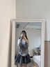 UR2025秋季新款女裝時(shí)尚休閑慵懶風(fēng)鏤空長(cháng)袖針織衫UWH950081 中灰 (面料偏透) S 曬單實(shí)拍圖