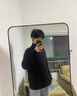 輕依縵黑色高領(lǐng)毛衣男秋冬2025年新款保暖內(nèi)搭針織打底衫舒適高級(jí)感上衣 黑色(品質(zhì)款） XL 【建議120-135斤】 曬單實(shí)拍圖