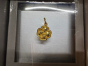 周大福爆閃魚鱗愛心四葉草黃金吊墜(工費(fèi)360)約2.6g EOF1831七夕 曬單實(shí)拍圖
