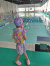 曇蓓漫兒童游泳浴巾浴袍男女便攜式透氣吸水浴衣兒童溫泉洗澡度假沙灘巾 兒童游泳浴巾（粉色小貓） 105*150CM 曬單實(shí)拍圖