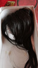 瑞貝卡（Rebecca）假發(fā)女全真人發(fā)偏分空氣感高聳劉海補發(fā)塊隱形無(wú)痕補發(fā)片 偏分劉海 自然黑 35cm 全真人發(fā) 曬單實(shí)拍圖