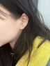 伊燦日韓輕奢鋯石耳釘女小眾設(shè)計(jì)高級感耳環(huán)2025新款爆款氣質(zhì)個性耳飾 日韓輕奢鋯石耳釘女 曬單實(shí)拍圖