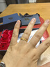 中國黃金（CHINA GOLD）黃金戒指女足金四葉草戒指首飾素圈指環(huán)教師節實(shí)用生日禮物送女友 足金戒指 約1.8g【玫瑰禮盒】+刻字賀卡 曬單實(shí)拍圖