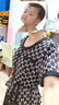 俞兆林媽媽夏裝短袖連衣裙中老年女裝婆婆雪紡裙子 Y52Q028 曬單實(shí)拍圖