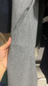 無(wú)印良品（MUJI）女式 彈力起毛 抽褶寬版褲 褲子女款秋冬款 長(cháng)褲 BE1TBC4A 灰色 S (155/62A) 曬單實(shí)拍圖