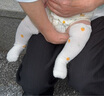 babylove嬰兒長筒襪夏季0-3歲寶寶過膝襪網(wǎng)眼透氣防蚊襪不勒腿2雙 天空藍(lán)+雪山白 1-3歲 曬單實(shí)拍圖