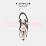蔻馳（COACH）【七夕禮物】奧萊女士經(jīng)典標(biāo)志老花STRIDER休閑厚底運(yùn)動(dòng)鞋 炭黑色 37.5 曬單實(shí)拍圖