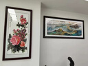 派旦仙夢萬里長城靠山圖山水畫辦公室裝飾畫客廳掛畫新中式背景墻壁畫大氣 A-萬里雄風·基業(yè)永固 60*120cm【適合1.8-2米左右沙發(fā)】 雅致紅木色實木框 高清微噴【實木外框+有機玻璃+高清畫芯】 曬單實拍圖
