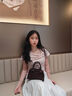 CinvaiKrose【趙昭儀同款】包包女包2025新款保齡球斜挎包生日七夕情人節(jié)禮物 咖啡色【送女友老婆女生禮物走心】 曬單實(shí)拍圖