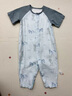 巴厘小豬新生兒衣服夏季短袖長(zhǎng)褲薄款空調(diào)服嬰兒睡衣天竹棉紗寶寶連體衣 水中精靈-藍(lán) 80cm 曬單實(shí)拍圖