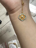 潮宏基 花韻黃金珍珠項(xiàng)鏈女足金套鏈頸飾鑲嵌新中式結(jié)婚三金禮物 計(jì)價(jià) 5.65g 鏈長(zhǎng)約45cm 曬單實(shí)拍圖