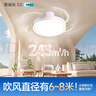 惠普普瑞護眼LED隱形扇葉餐廳遙控調光一體吊扇風扇燈中山燈具包安裝 曬單實拍圖
