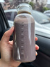 WELLMEET豆?jié){杯上班族便攜外帶早餐專用刻度牛奶杯兒童可加熱粥杯玻璃杯子  2個裝-350ml【雙蓋款/贈吸管】 曬單實拍圖