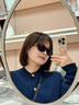 GUCCI古馳長方形鏡框太陽眼鏡[新款] 深玳瑁色 均碼 曬單實拍圖